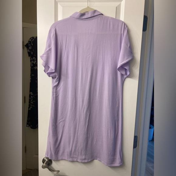 Wilfred Free Button Up V-Neck Mini Shift Dress - Picture 2 of 5